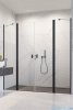 Radaway Nes Black Dwd II drzwi wnękowe 160cm W1 czarny mat/szkło przejrzyste 10037103-54-01/10041057-54-01